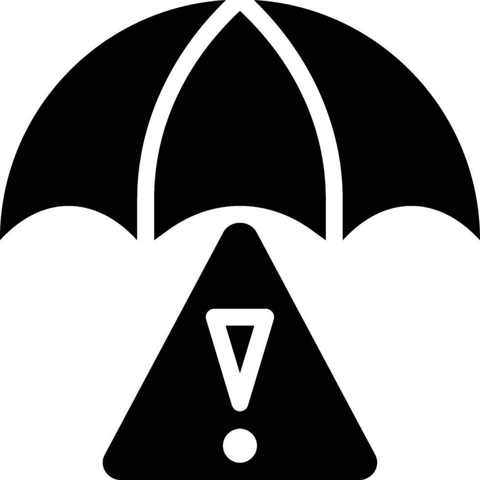 Risk Mitigation, Risk, Problem Glyph Solid Icon vector