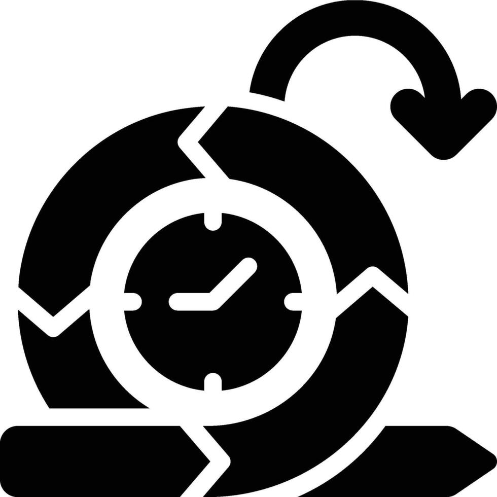Daily Scrum, Sprint, Scrum Glyph Solid Icon vector