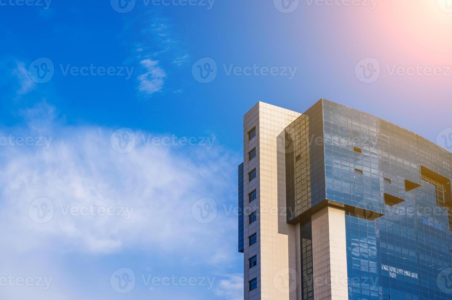 Part of the facade of a modern building photo