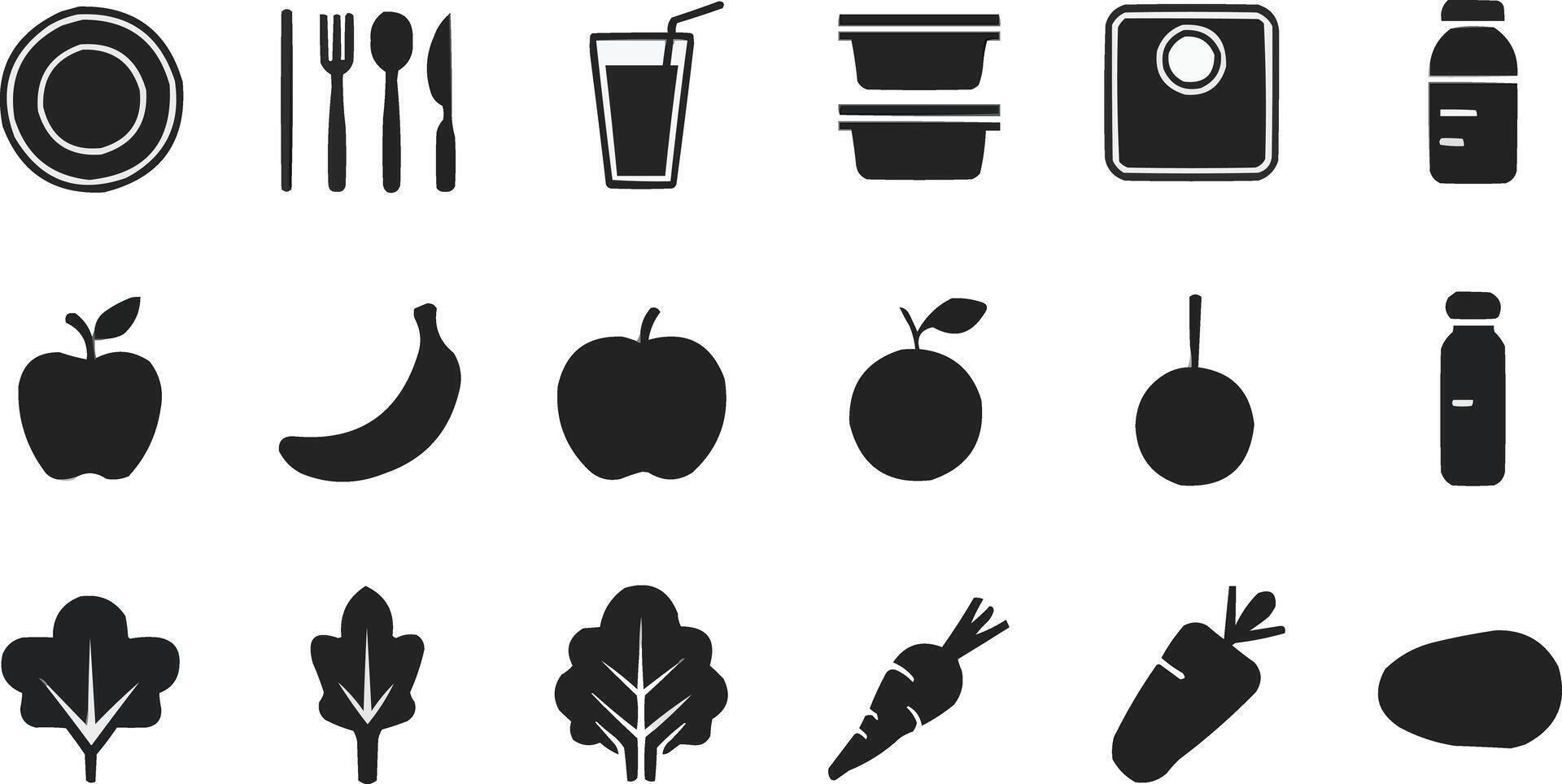 Food and Beverage Icons - Drinks, Desserts, Dining, vector