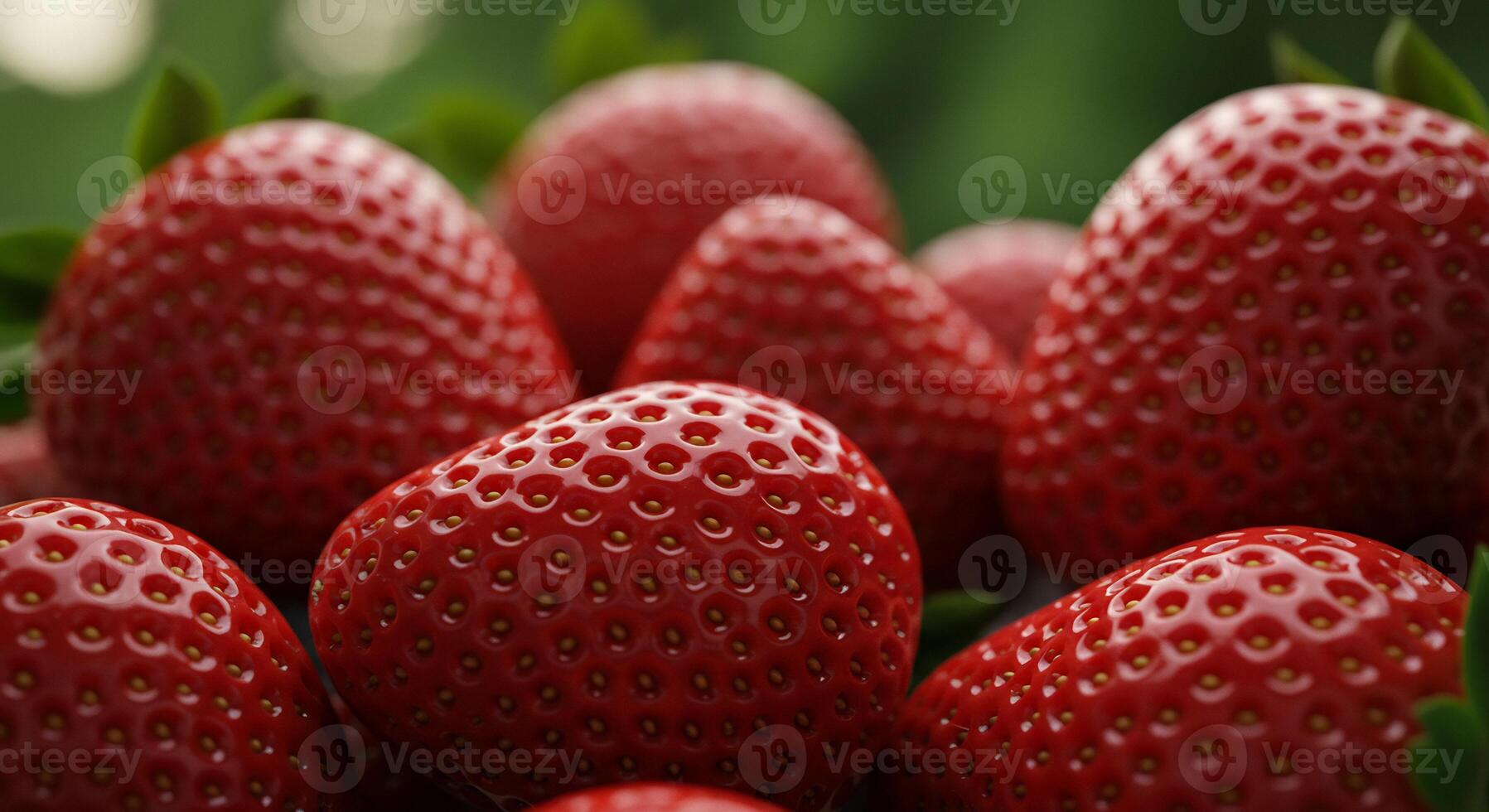 A close up of a bunch of strawberries photo