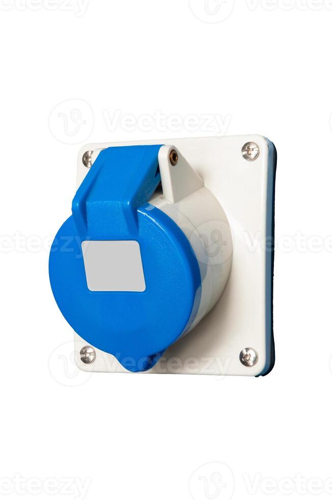 Panel mounted industrial receptacle designed for safety and efficiency in electrical applications photo