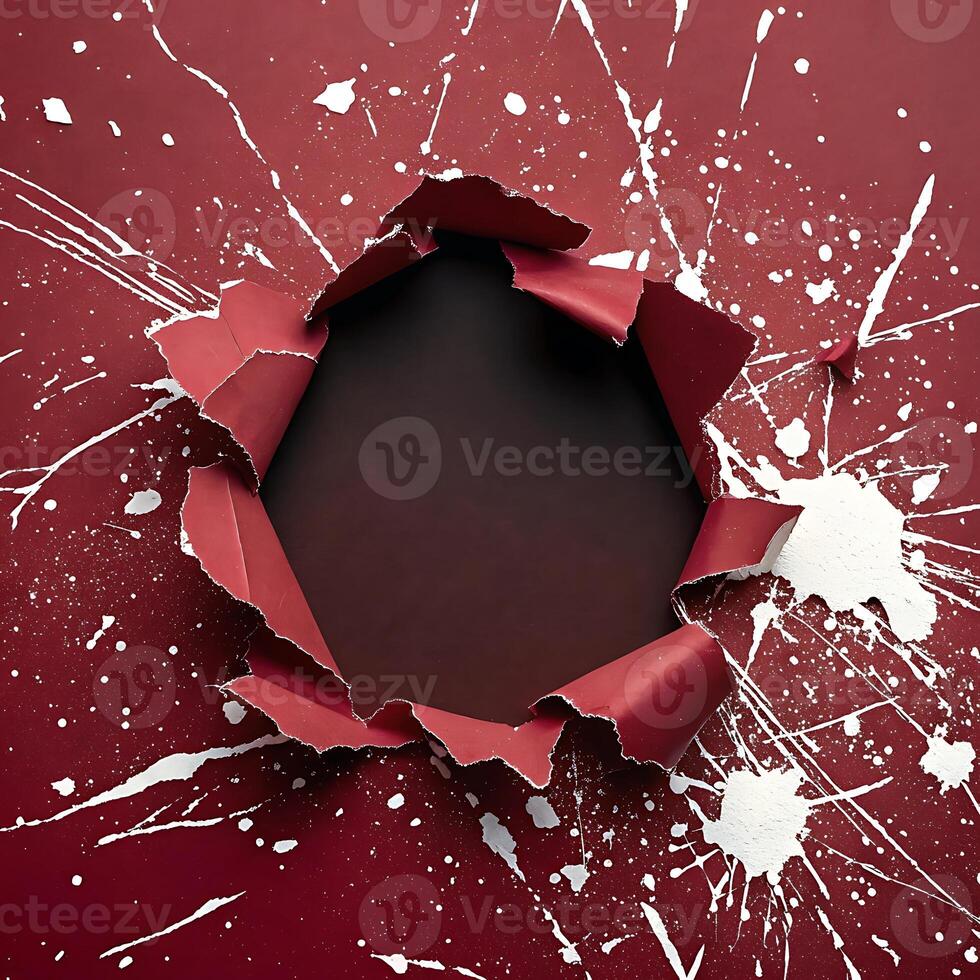 Torn paper background with splash effect for business presentation photo