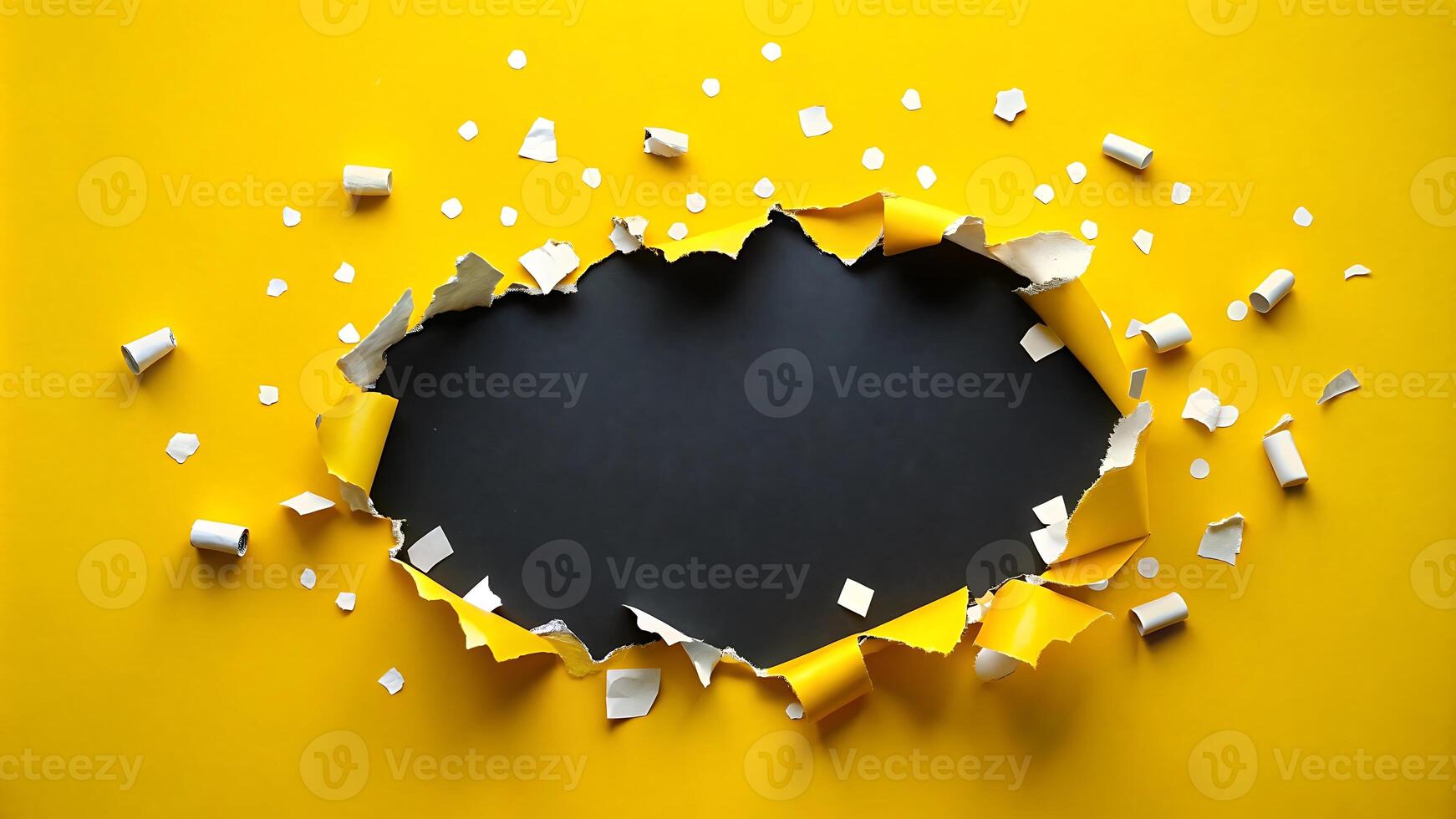 A Yellow Paper Ripped for Business Opportunity photo