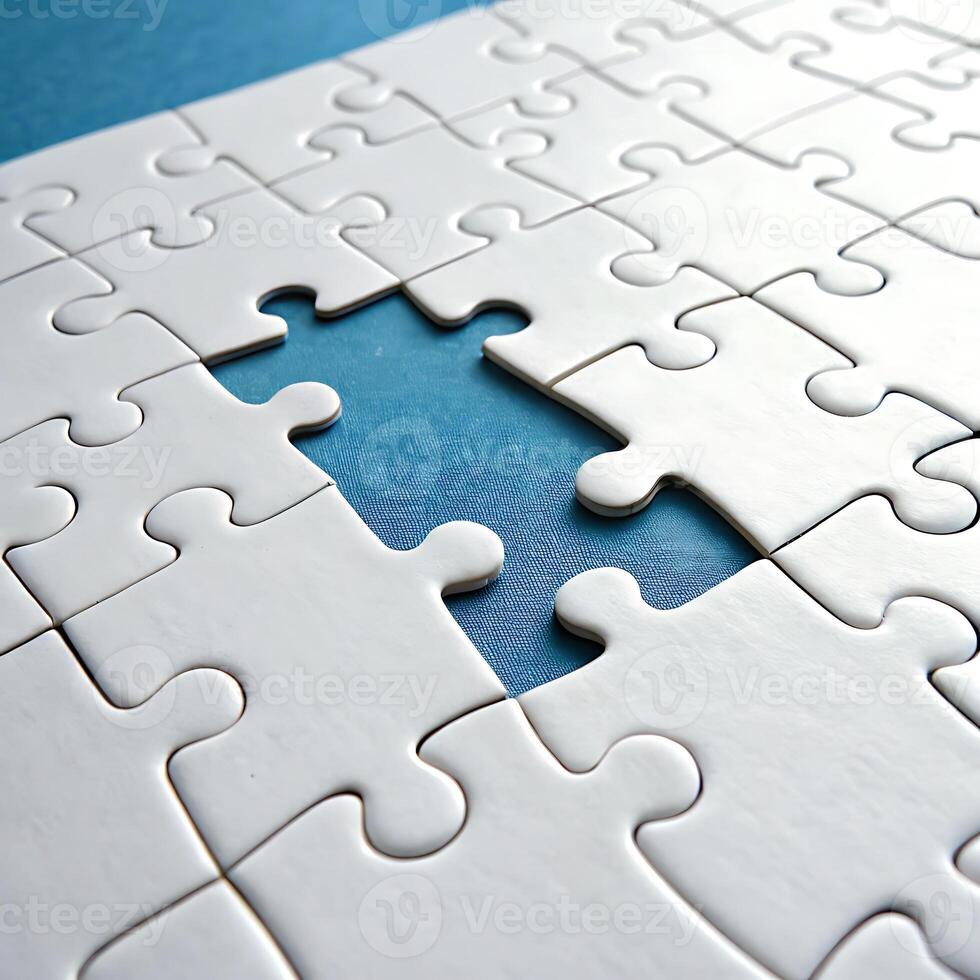 a missing Puzzle Concept for Business Strategy and Problem Solving photo