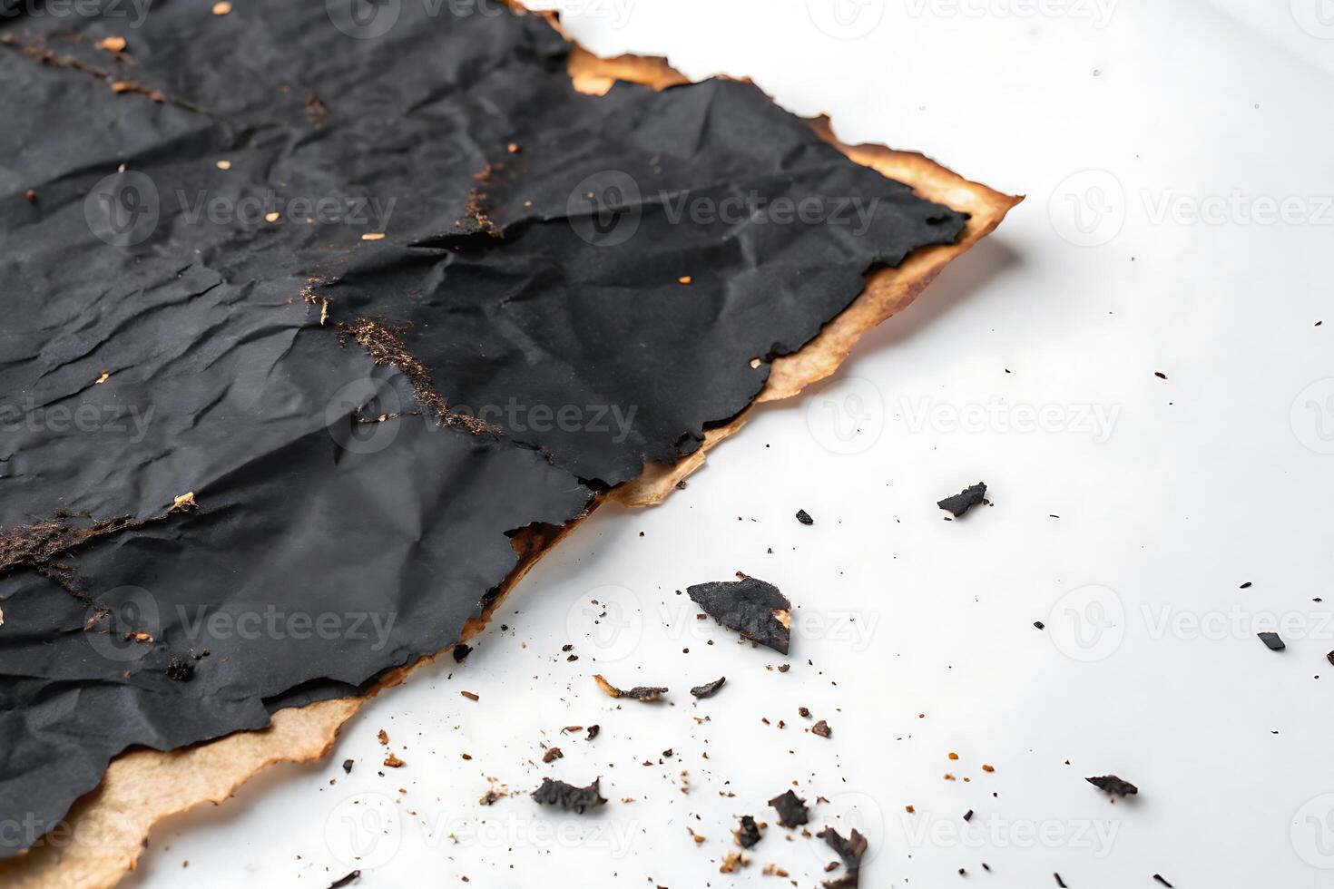 Burnt Paper Texture, Abstract Loss and Renewal Concept photo