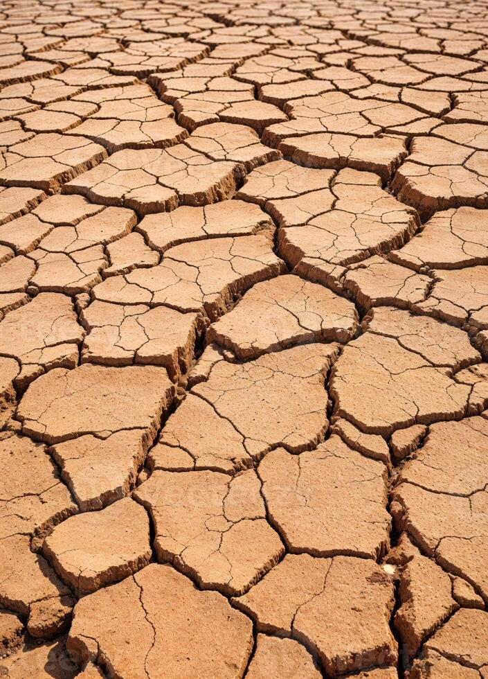 Dry cracked earth background. Global warming, climate change and global warming concept. Cracked Earth photo