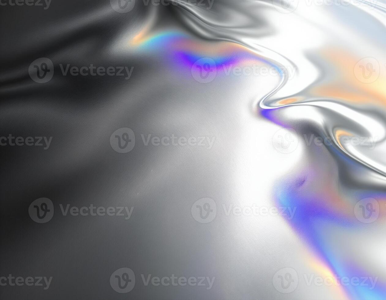 abstract background with some smooth lines in it. Iridescent Liquid Metal photo