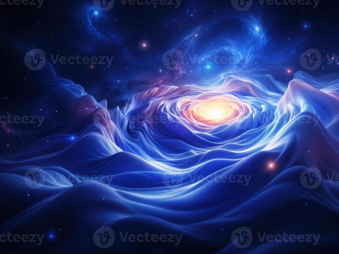 Abstract fractal illustration. Digital art. Cosmic Rose Nebula photo