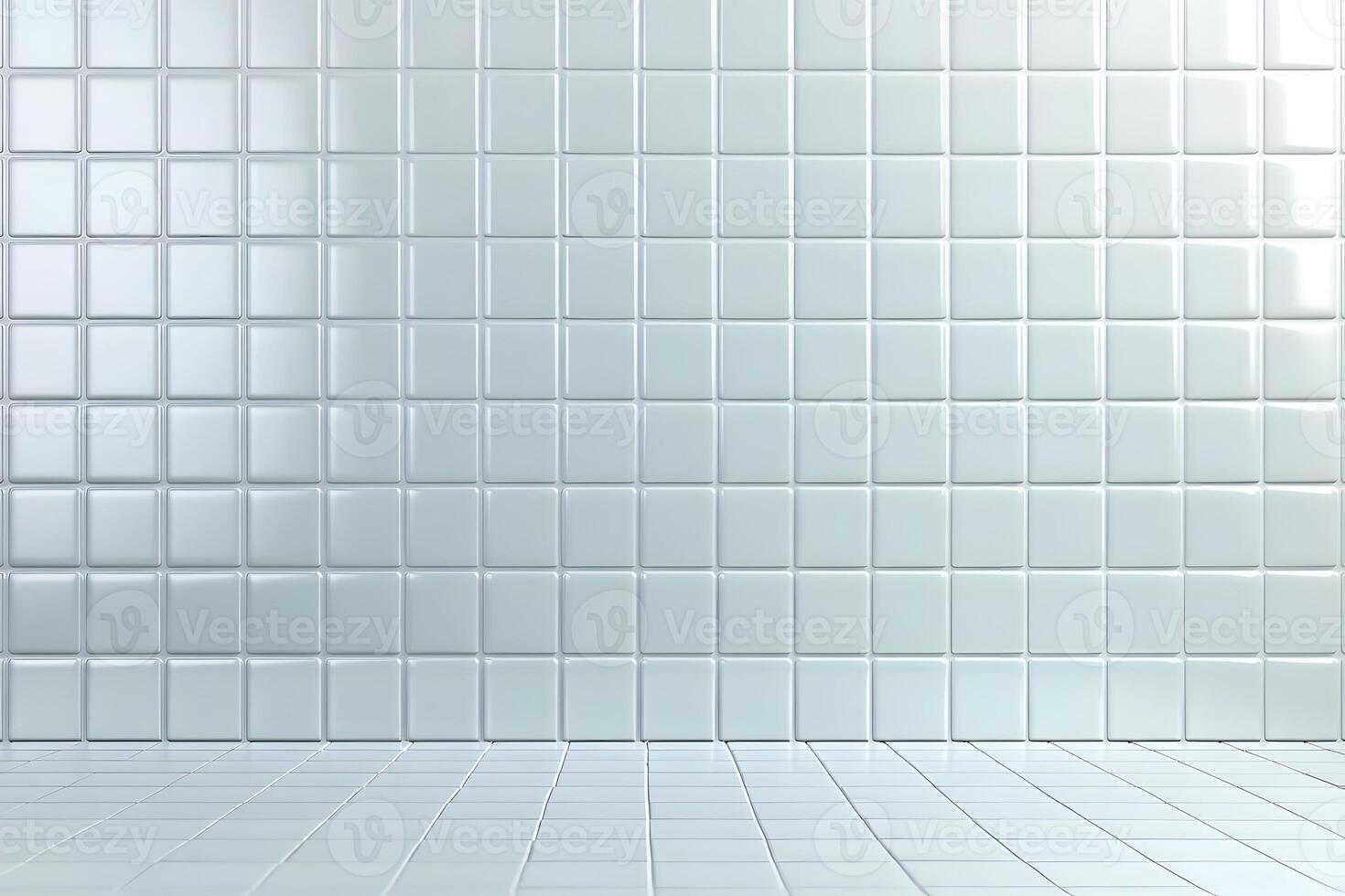 A clean, tiled wall with a grid pattern, ideal for backgrounds or interior design. photo