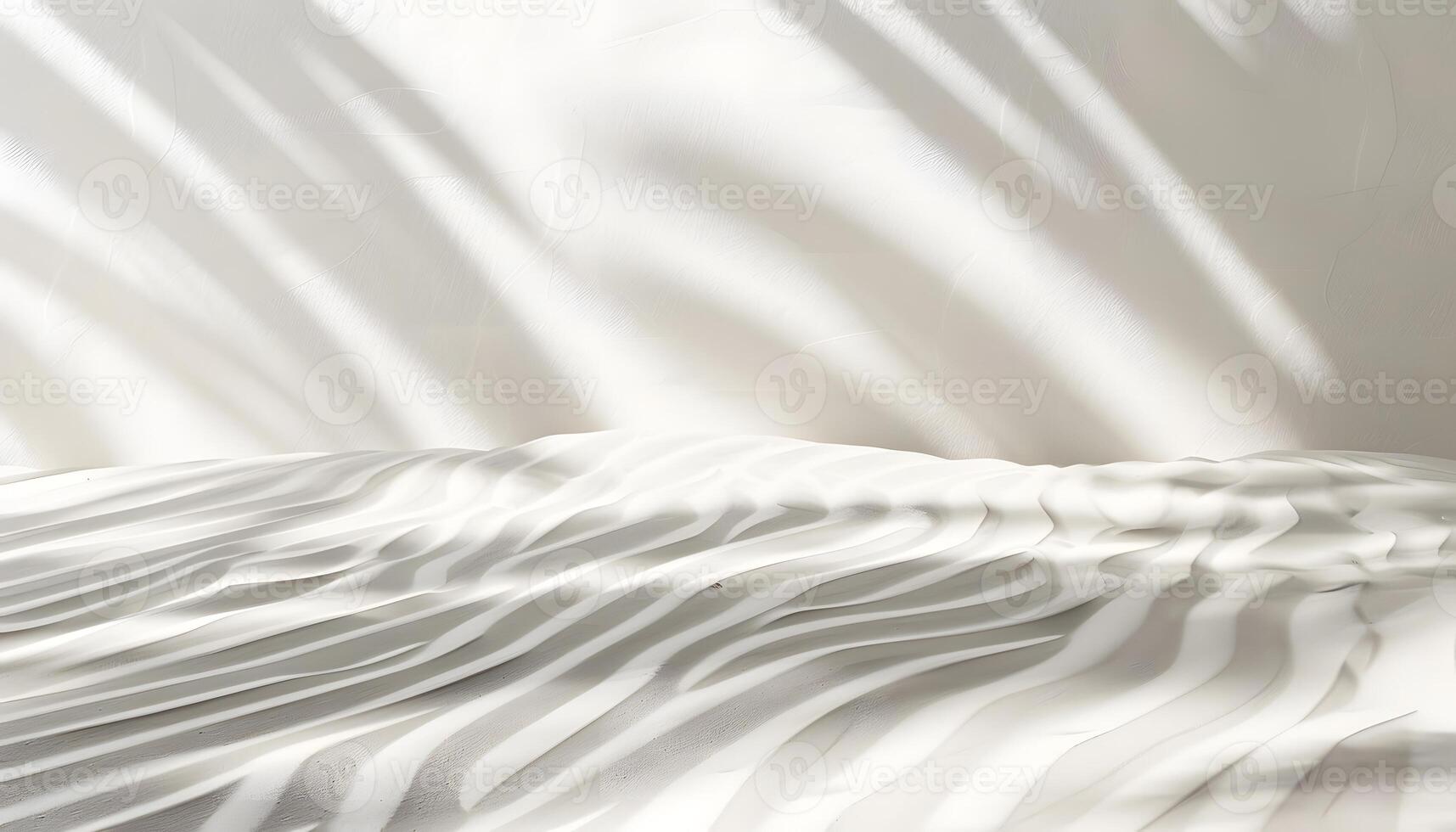 A serene, textured surface with soft shadows creating a calming atmosphere. photo