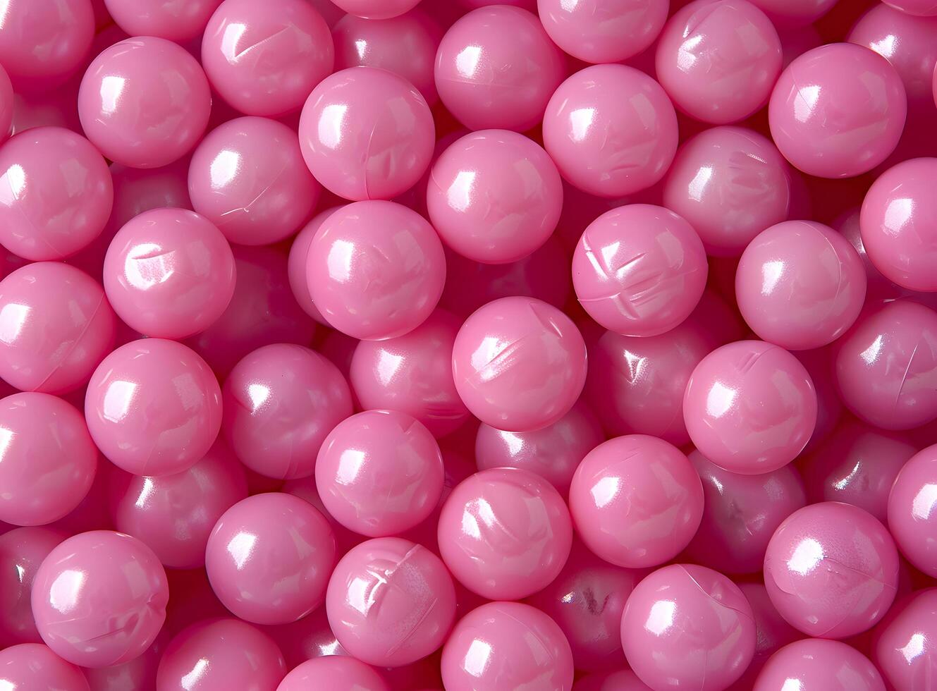 A Collection of Pink Plastic Balls photo