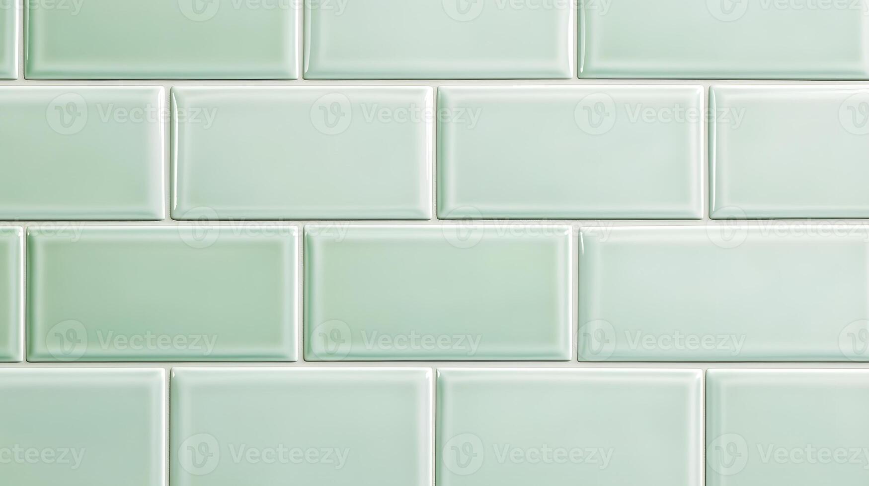 Light Green Ceramic Tile Wall Background photo