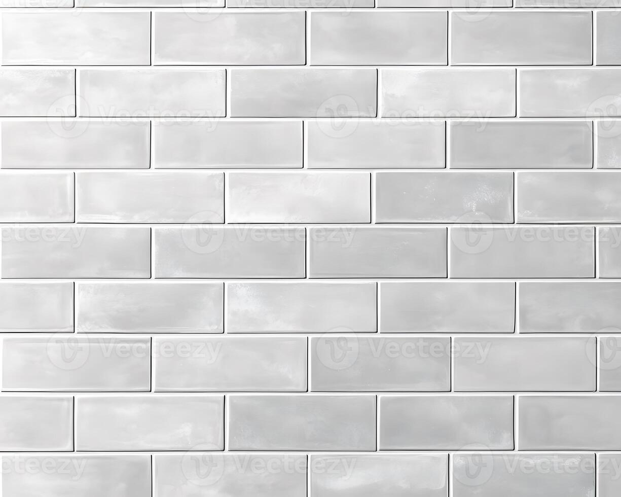Light Grey Rectangular Tile Wall photo