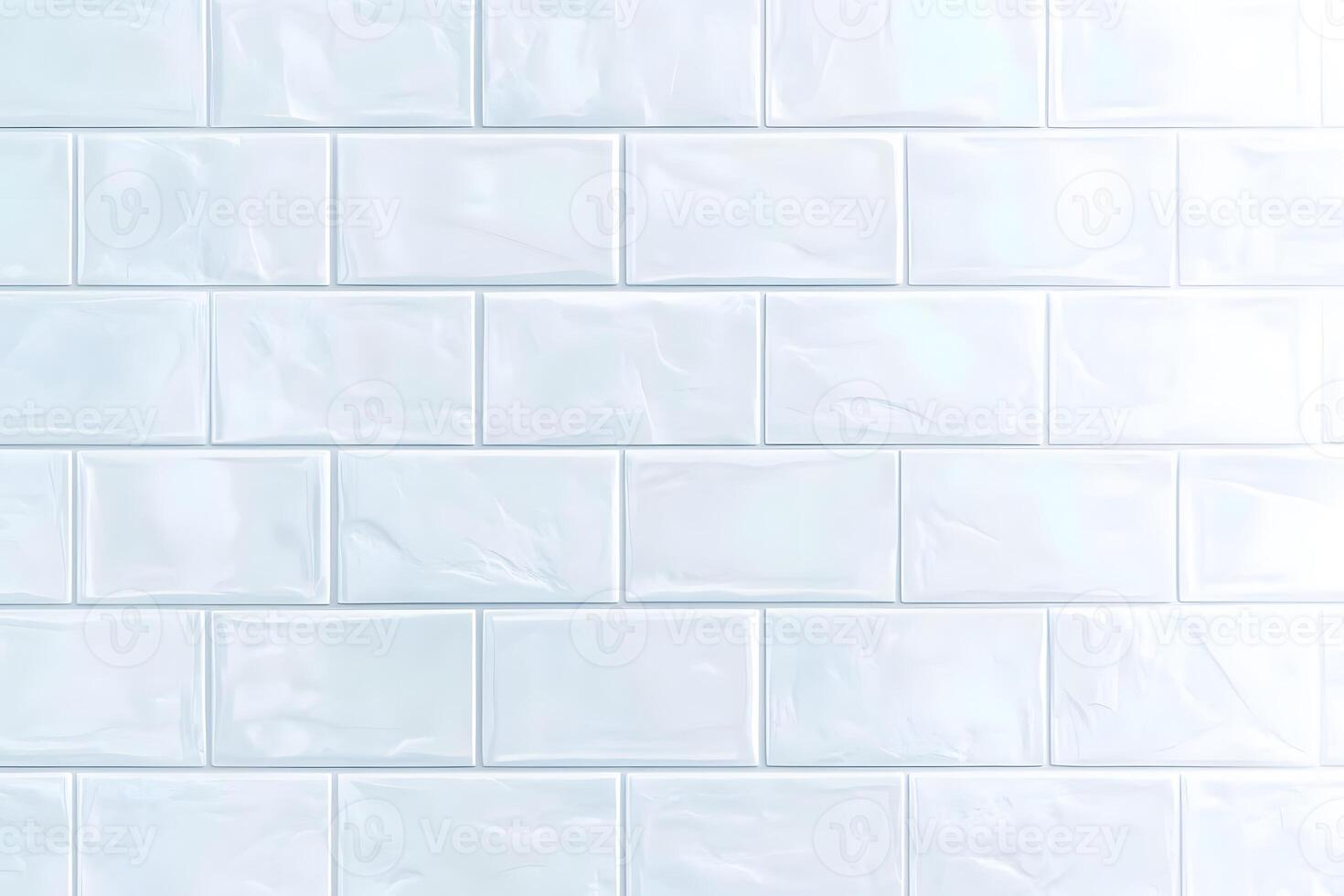 Light Blue Ceramic Textured Rectangular Tile Wall photo