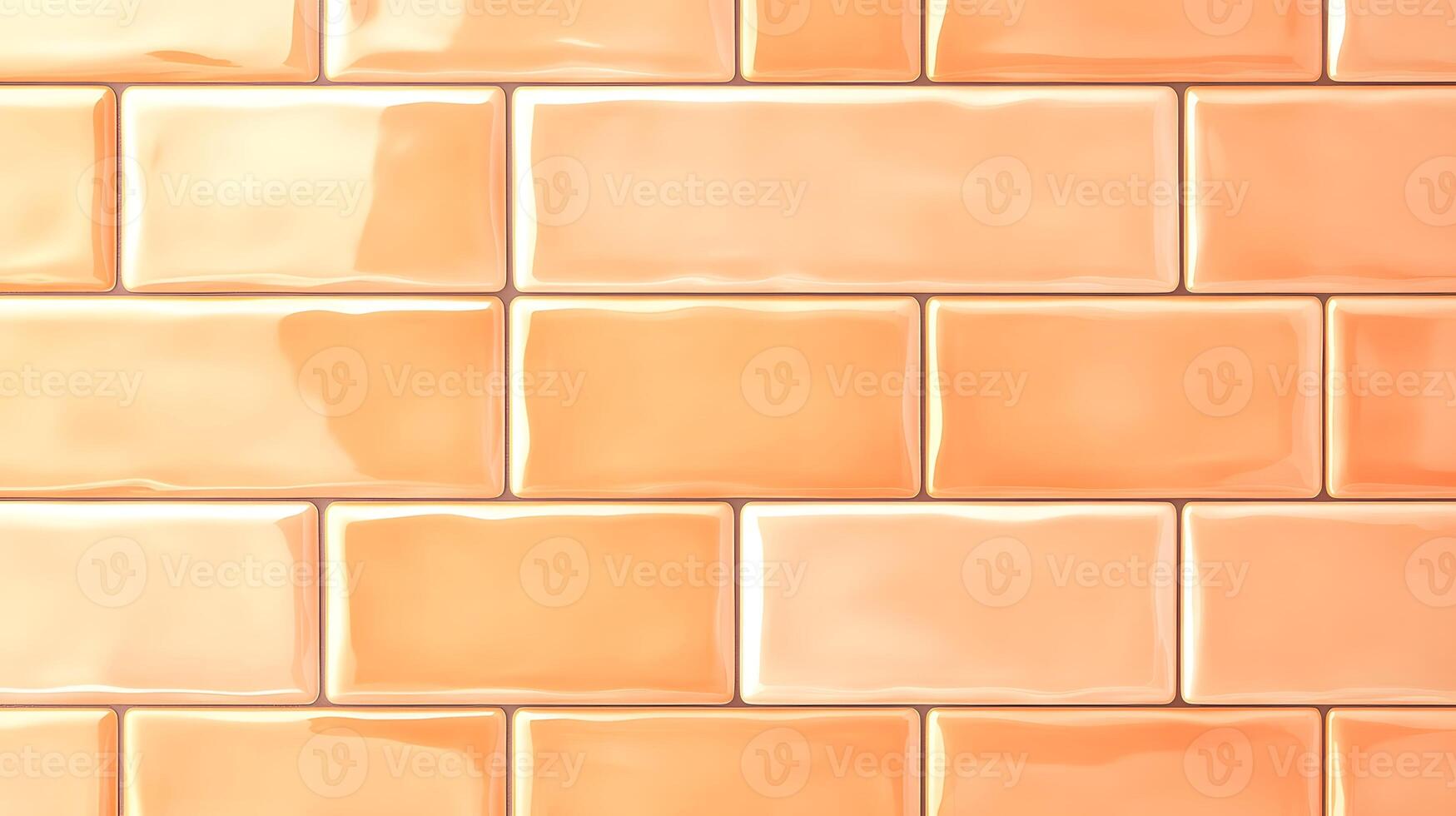 Light Orange Glossy Tile Wall Background photo