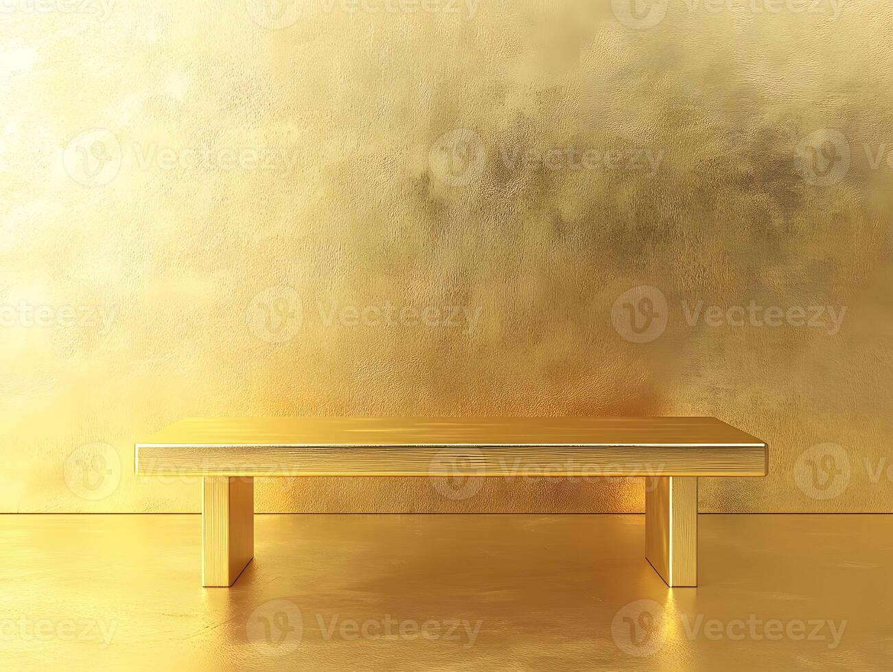 Gold Table and Wall Background photo