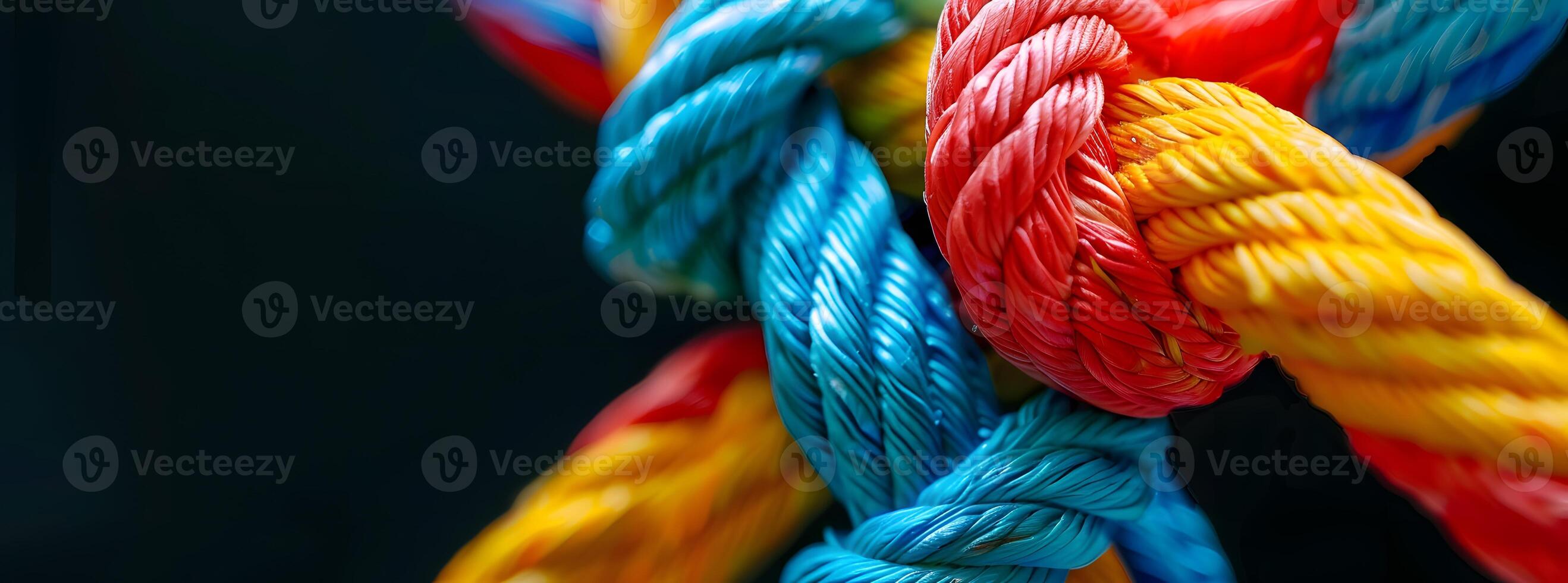 Interwoven Multicolor Ropes photo