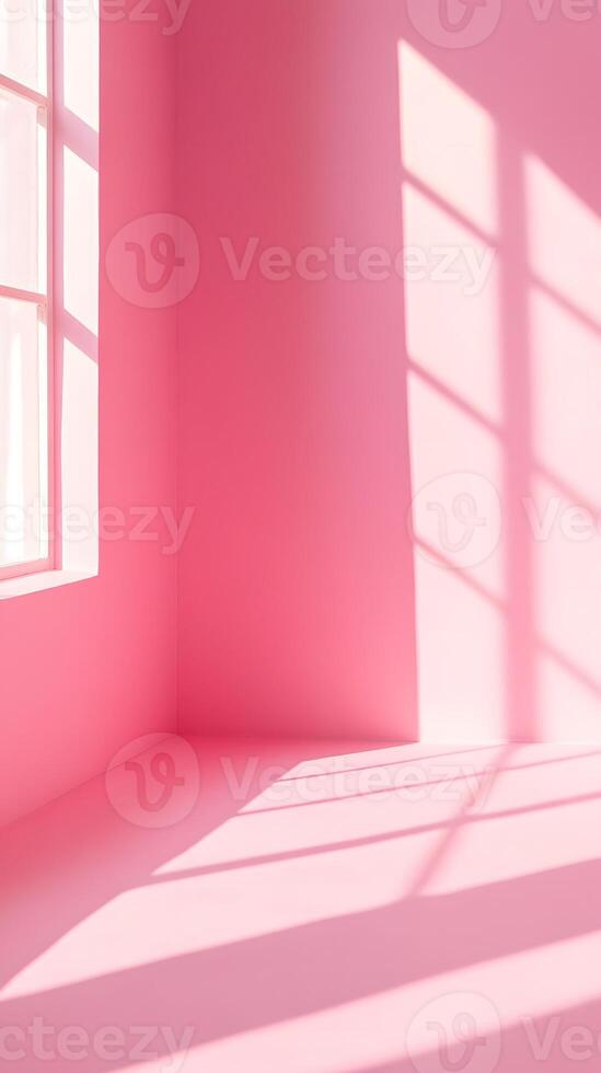 Sunlight Shadows in Pink Room Corner photo