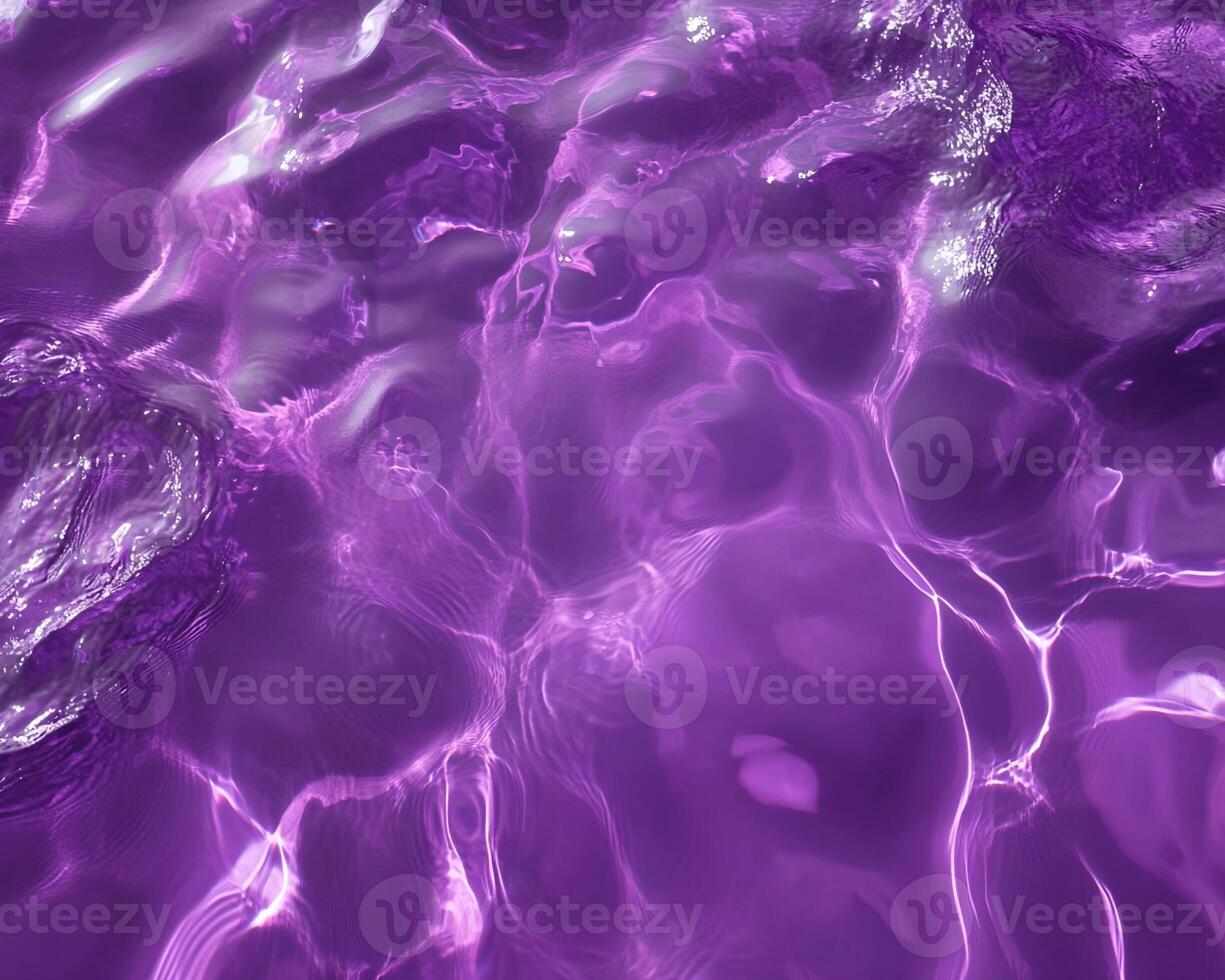 Purple Water Surface Reflections photo