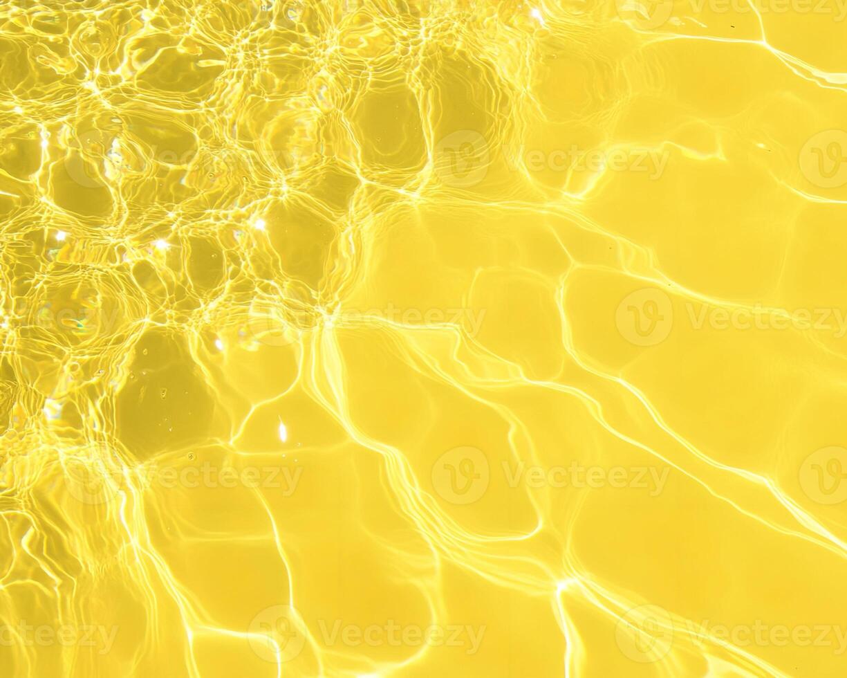 Yellow Water Surface with Reflections photo