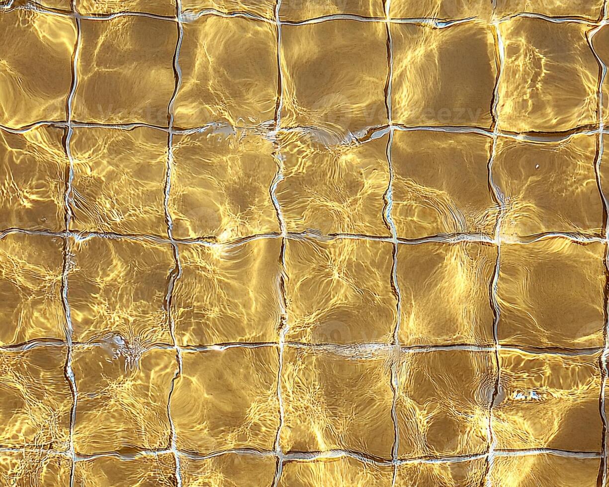 Water Ripples on Gridded Surface photo