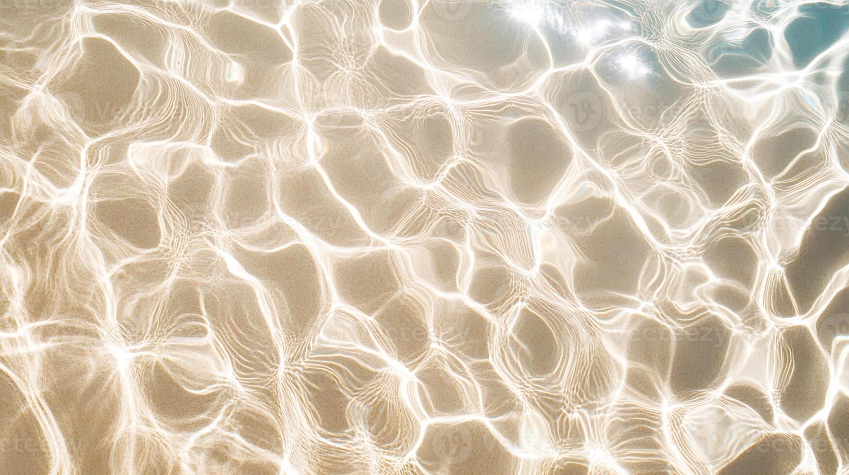 Sunlight Refraction in Shallow Water Over Sand photo