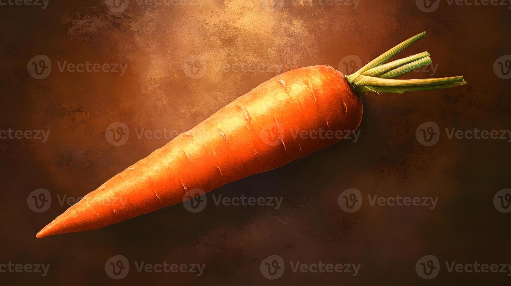 A Carrot against Brown Background photo
