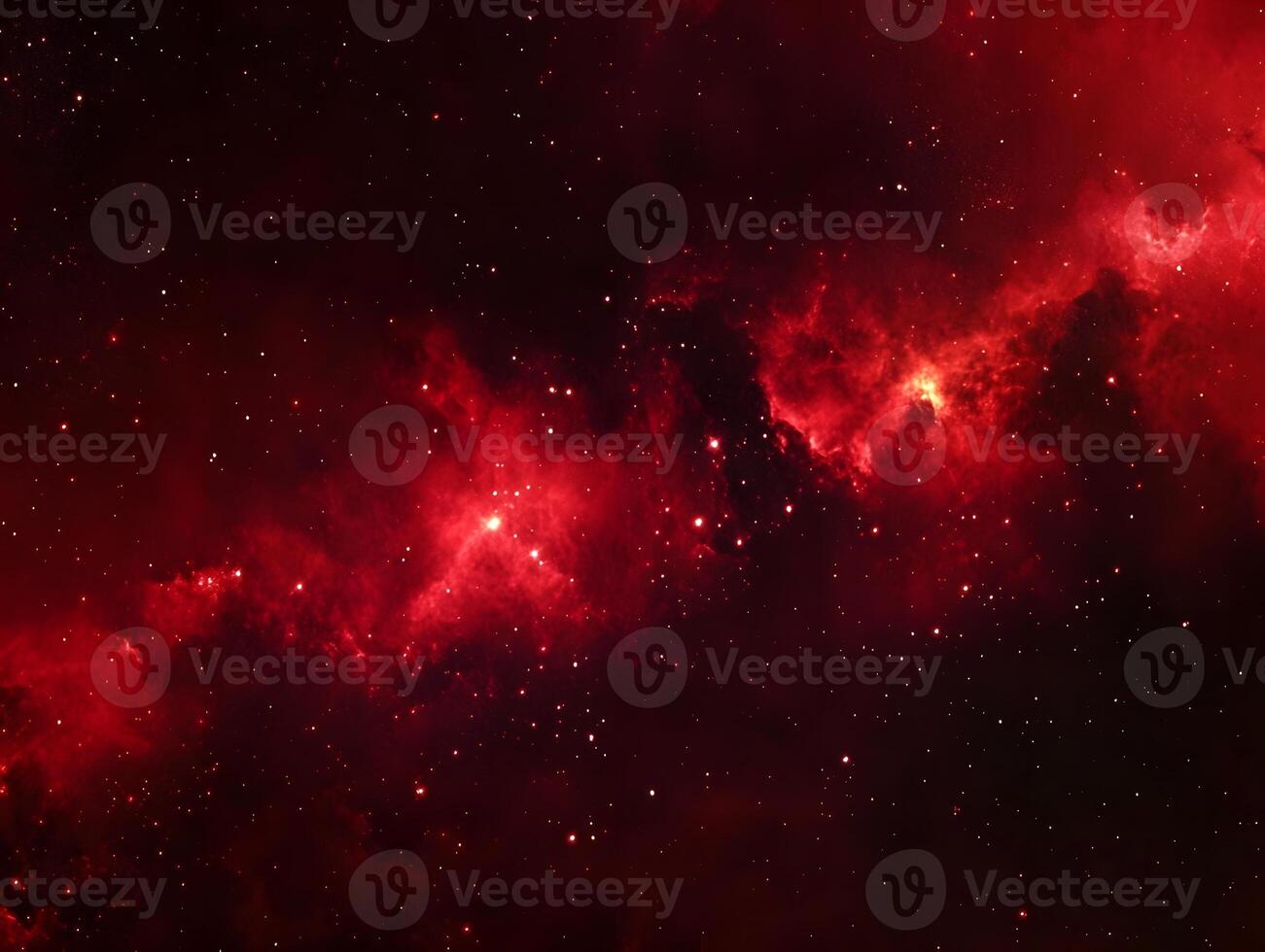 Deep Red Nebula and Starfield Image photo