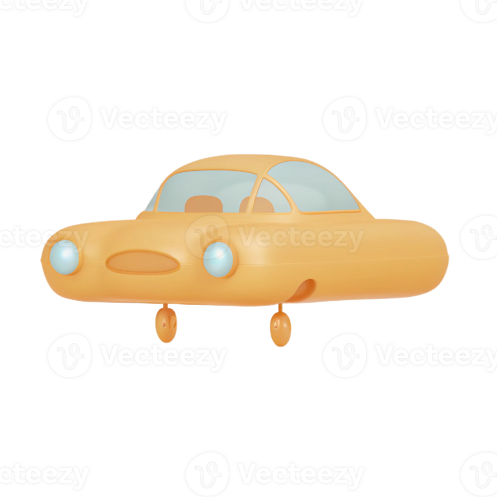 A cartoon car with a big head and eyes png