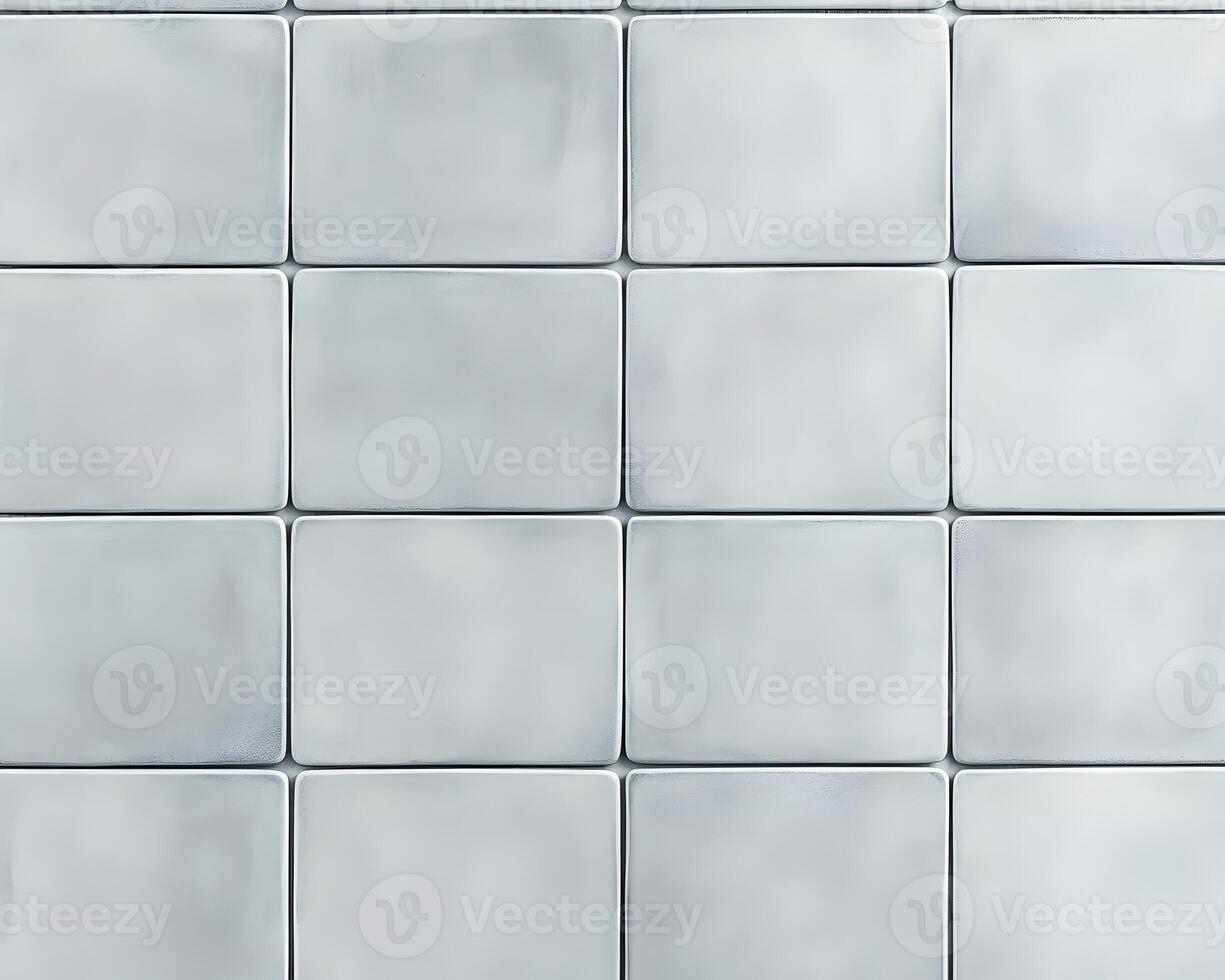 Grid of Light Gray Rectangular Tiles photo
