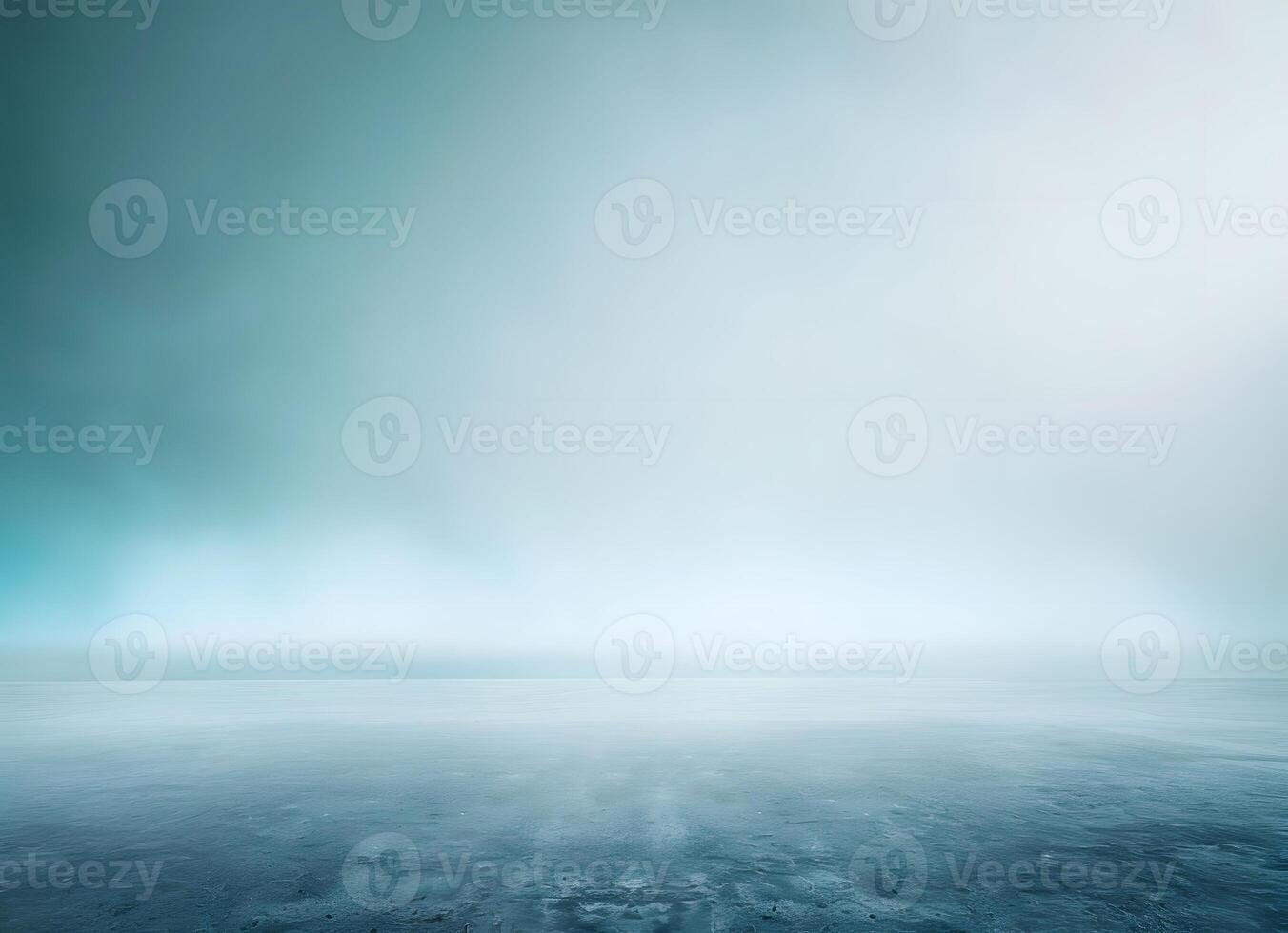 Hazy Teal and Gray Waterscape photo