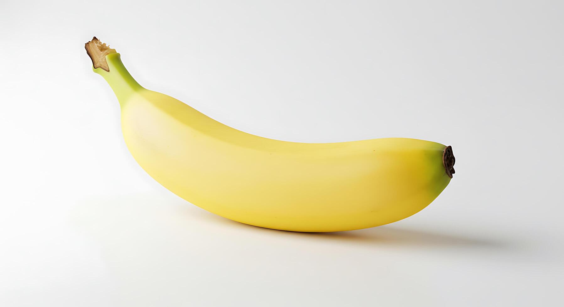 A banana on a white background photo