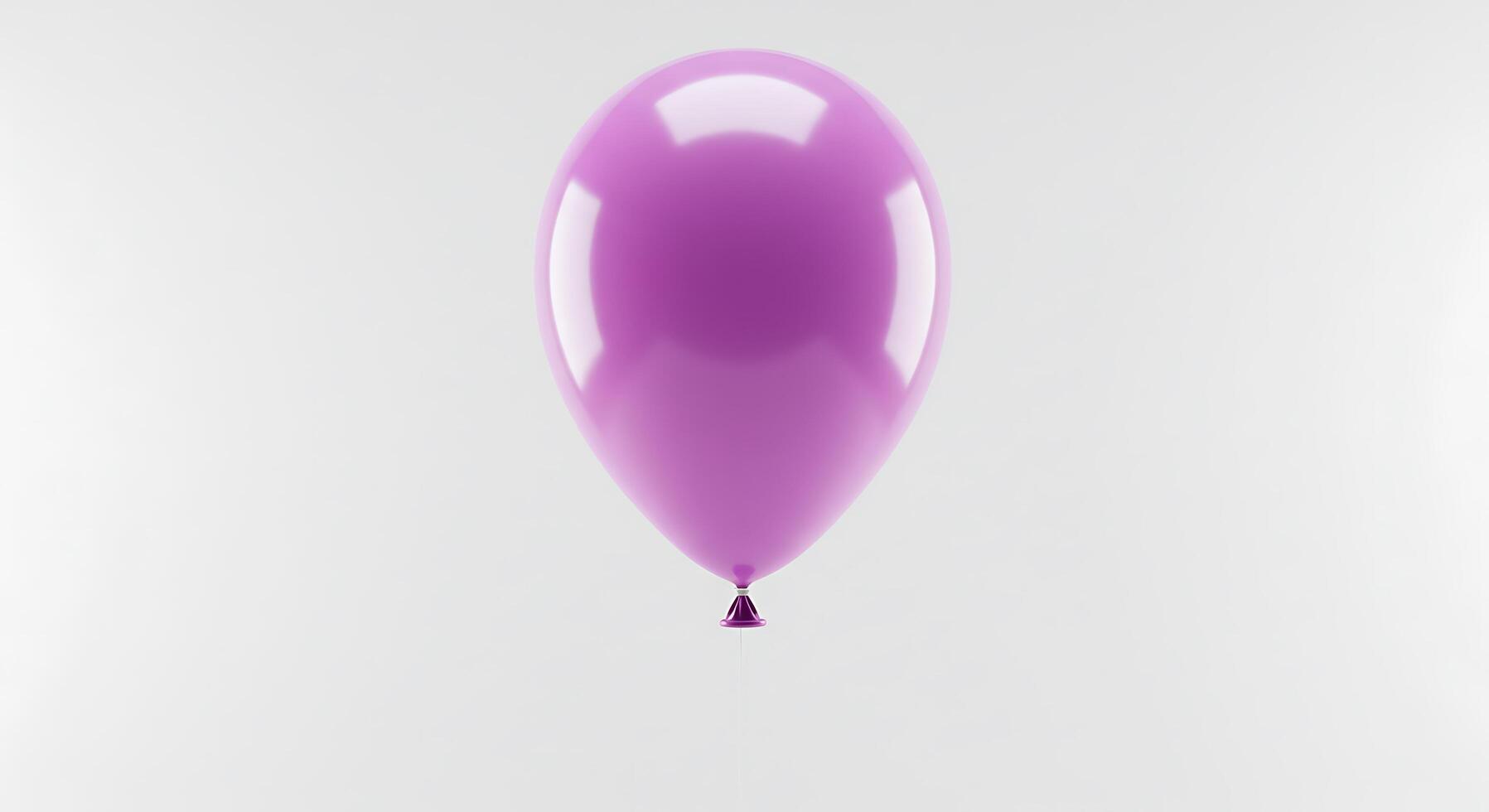 A purple balloon floating in the air photo
