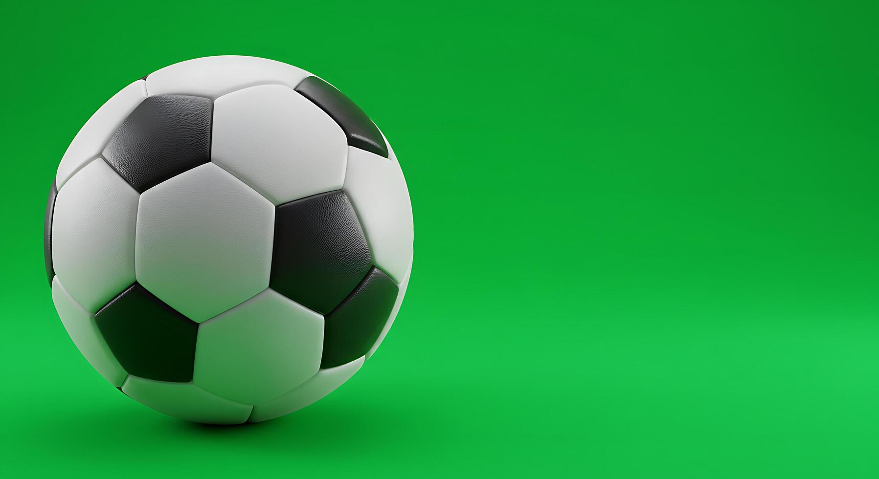 A soccer ball on a green screen photo