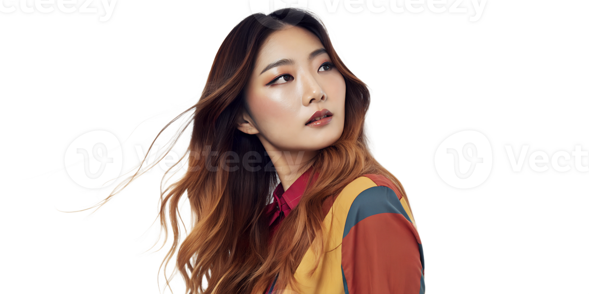 Youthful and Photogenic Asian Woman with a Charming Smile in a Trendy and Stylish High-Resolution Portrait png