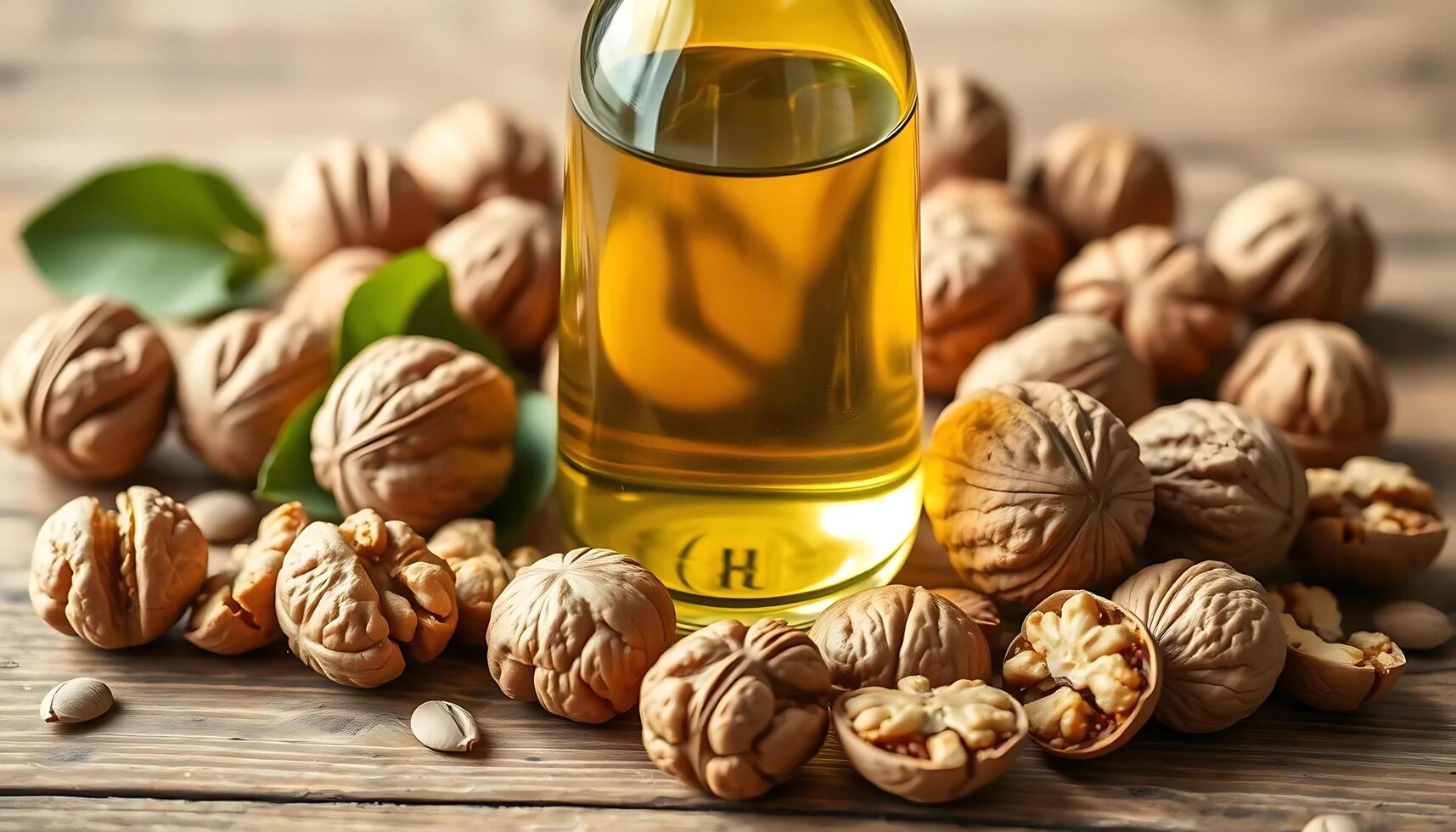 Walnut oil is a great source of omega-3 fatty acids photo