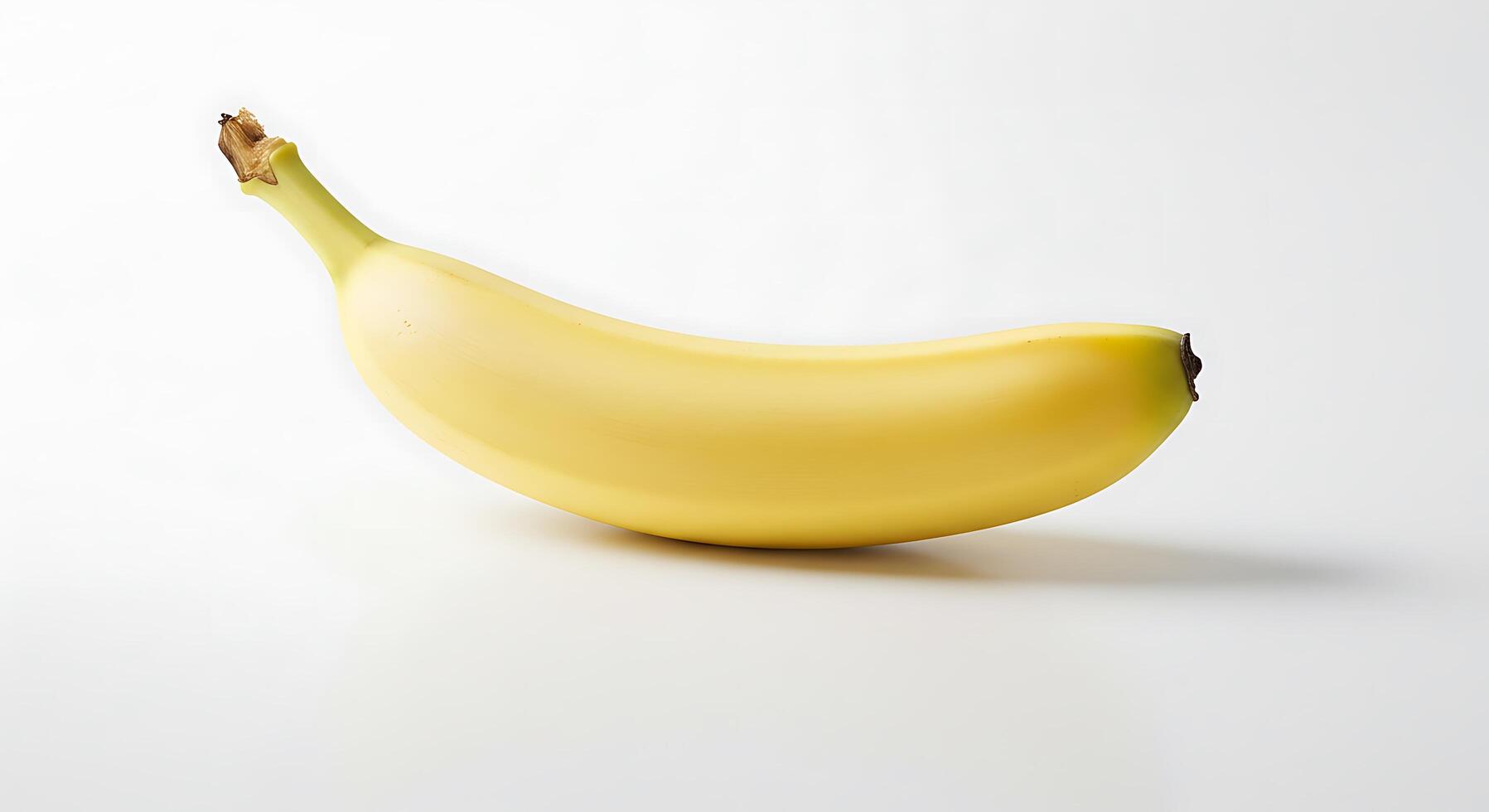 A banana on a white background photo
