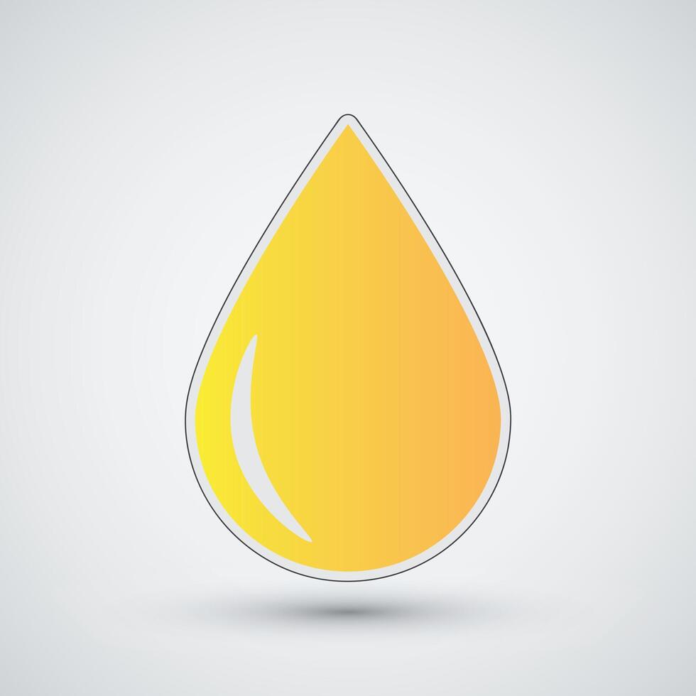 honey drop icon isolated drop icon isolated vector