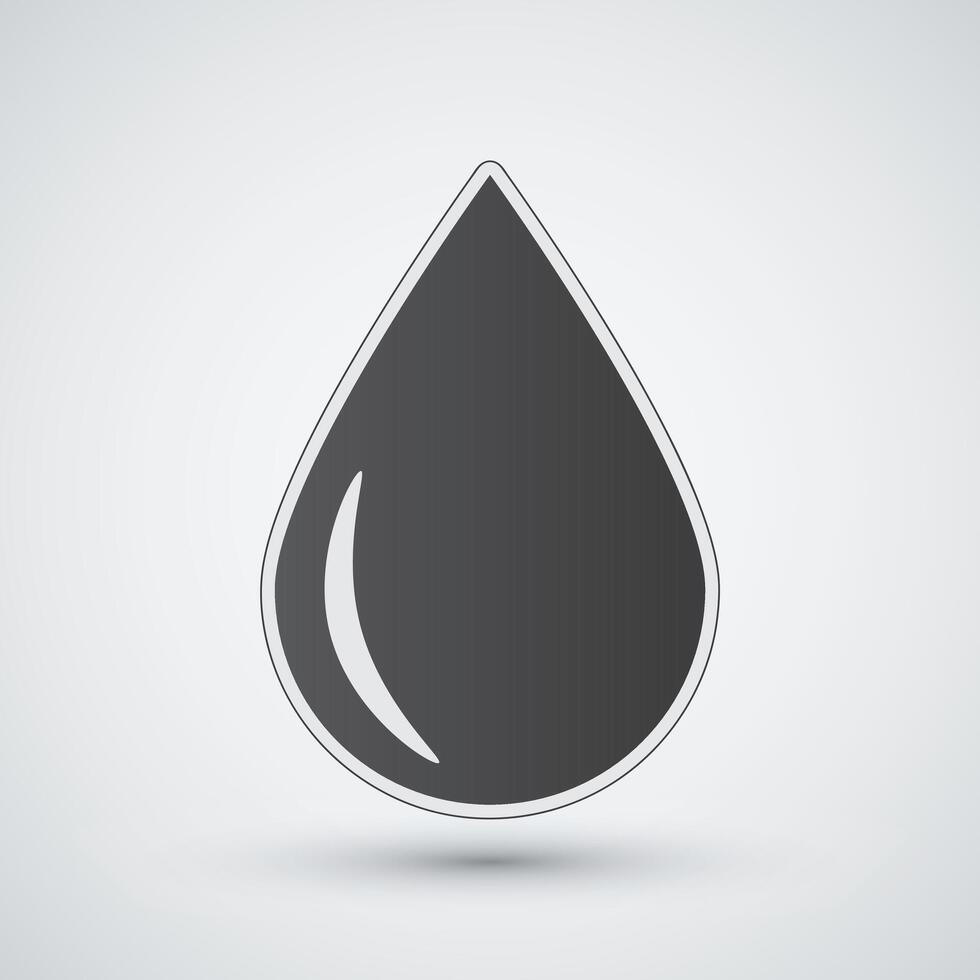 engine oil drop icon isolated drop icon isolated vector