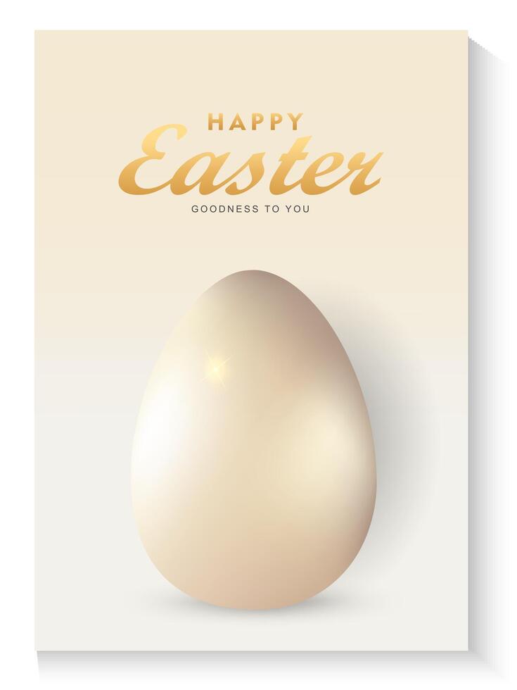 easter day poster cover with copy space for text vector
