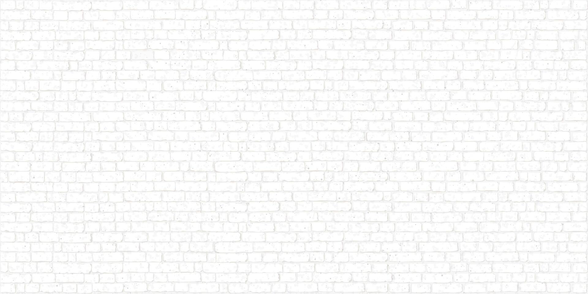 Very white brick block wall rough texture background graphic illustration. Masonry wall pattern rectangle background. vector