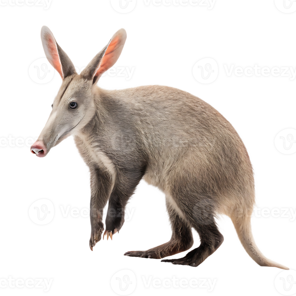 Adorable Aardvark Against a Transparent Background png