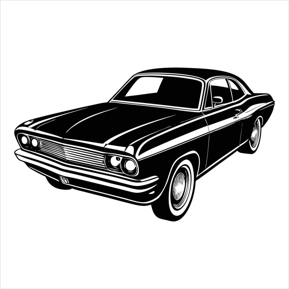 Old School Car vector