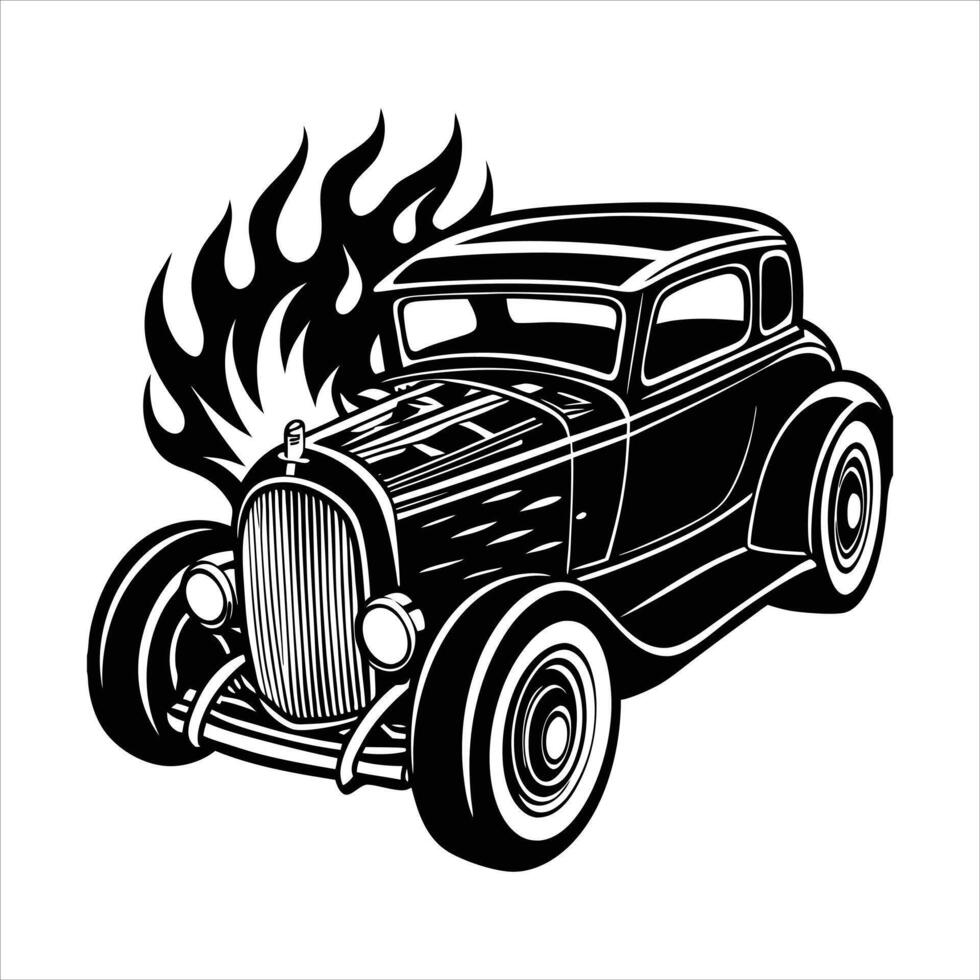 Hot Rod Flames vector