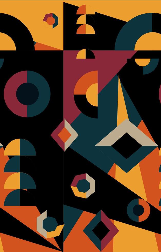Premium Bauhaus background vector