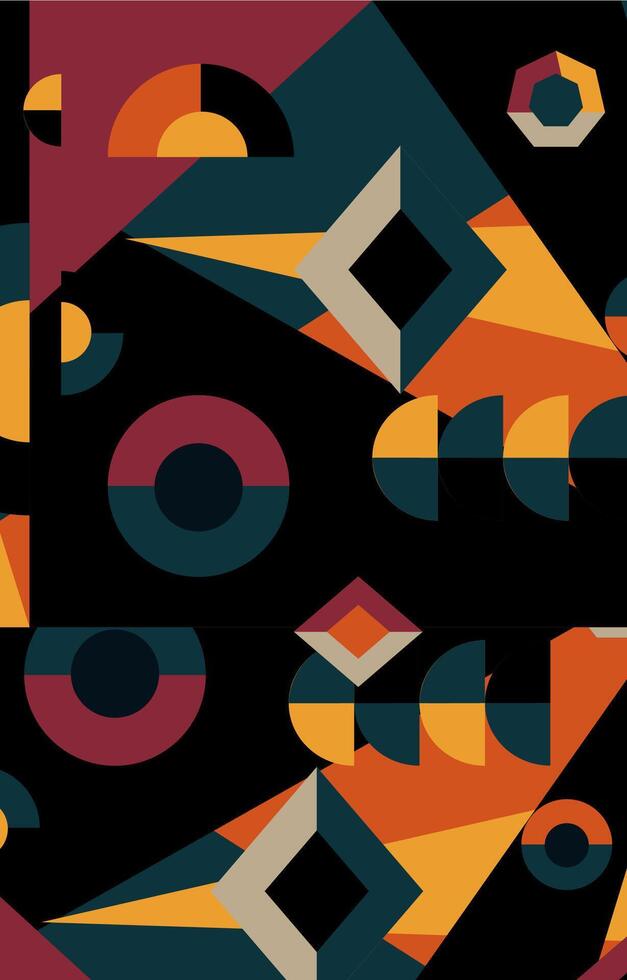 Flat illustration of abstract geometric background vector