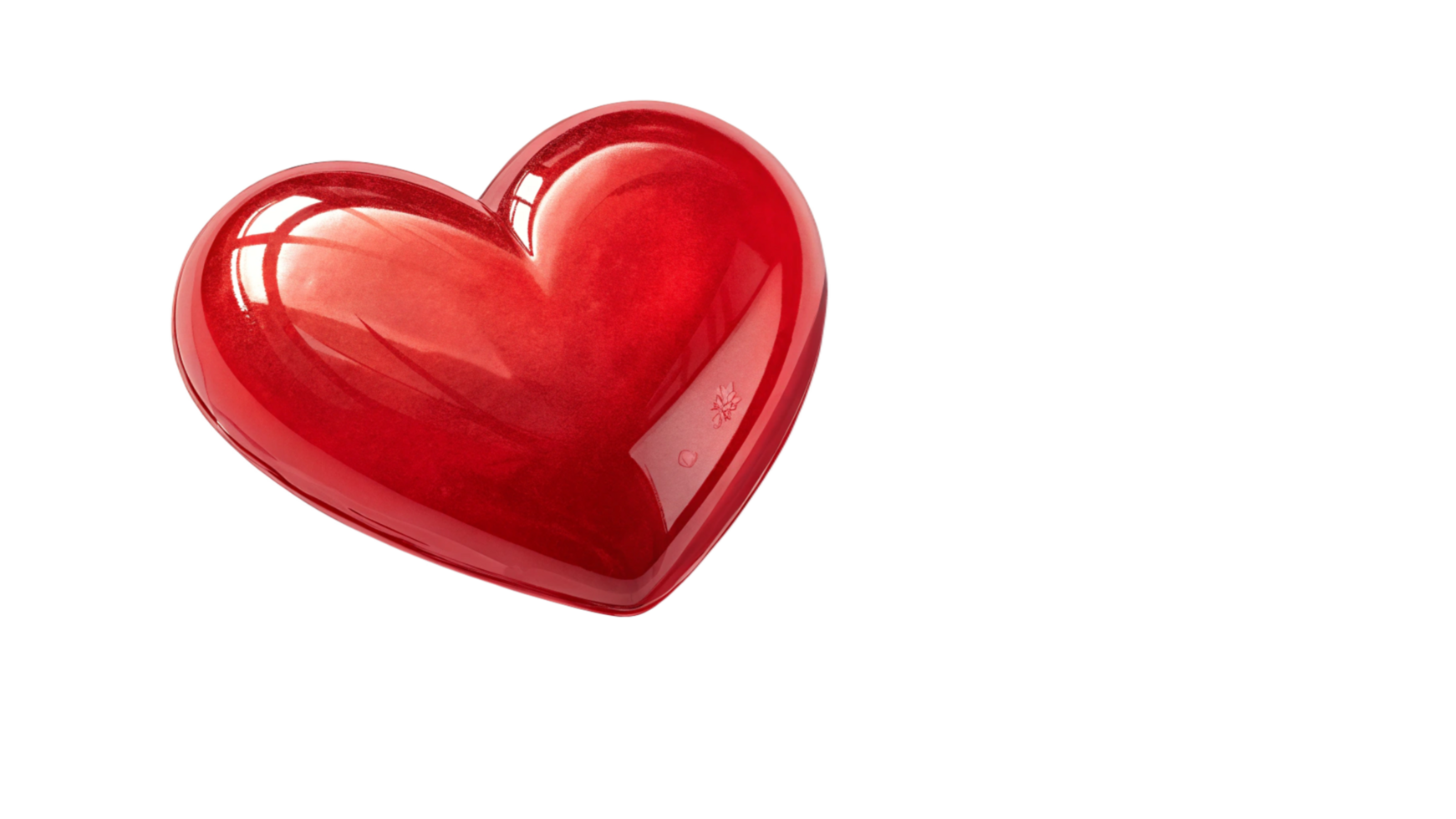 a red heart shaped object on a transparent background png