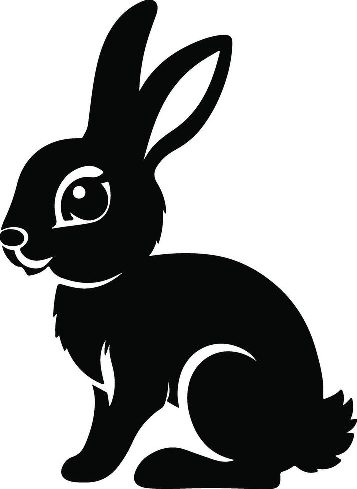 Abstract Rabbit Silhouette Illustration vector