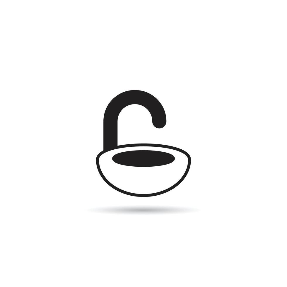 wash sink icon vector